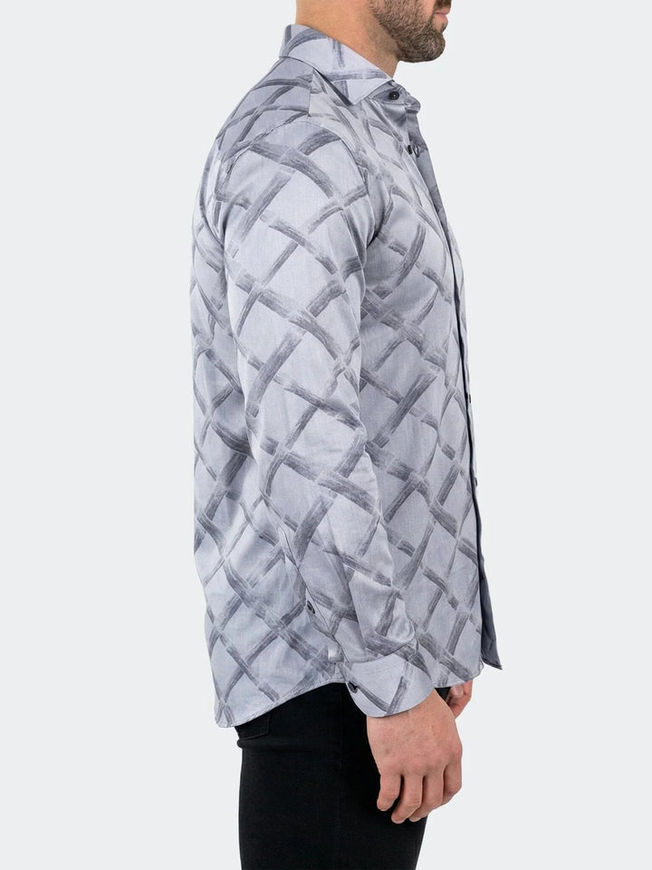 Maceoo Shirt | Fibonacci Dress Shirt LS Woven Unknown0057 Grey