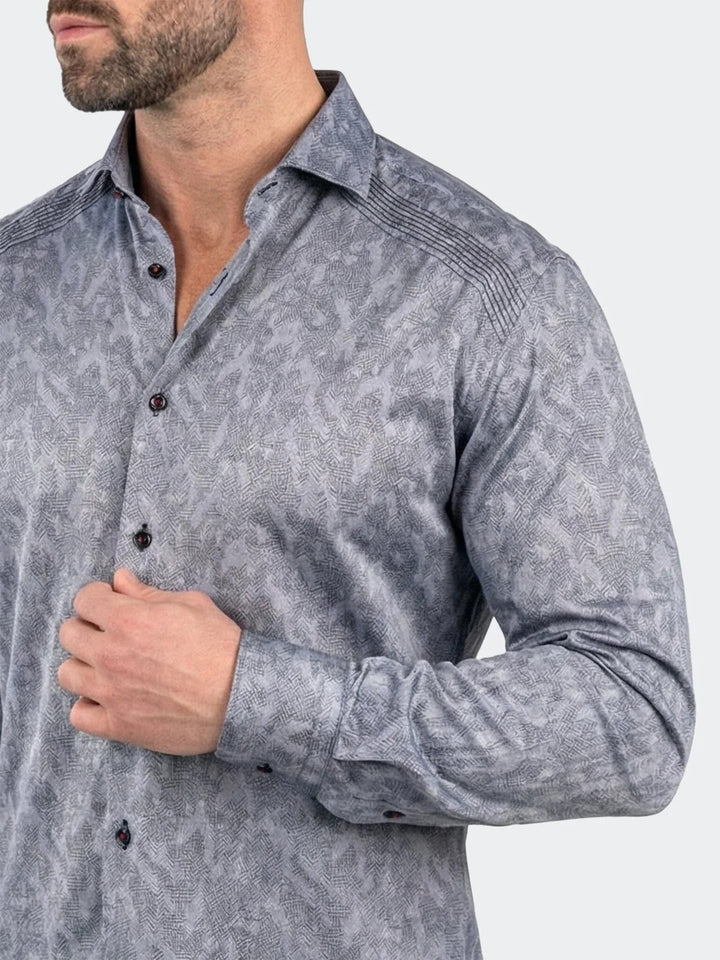 Maceoo Shirt | General Dress Shirt LS Woven Unknown0012 Grey