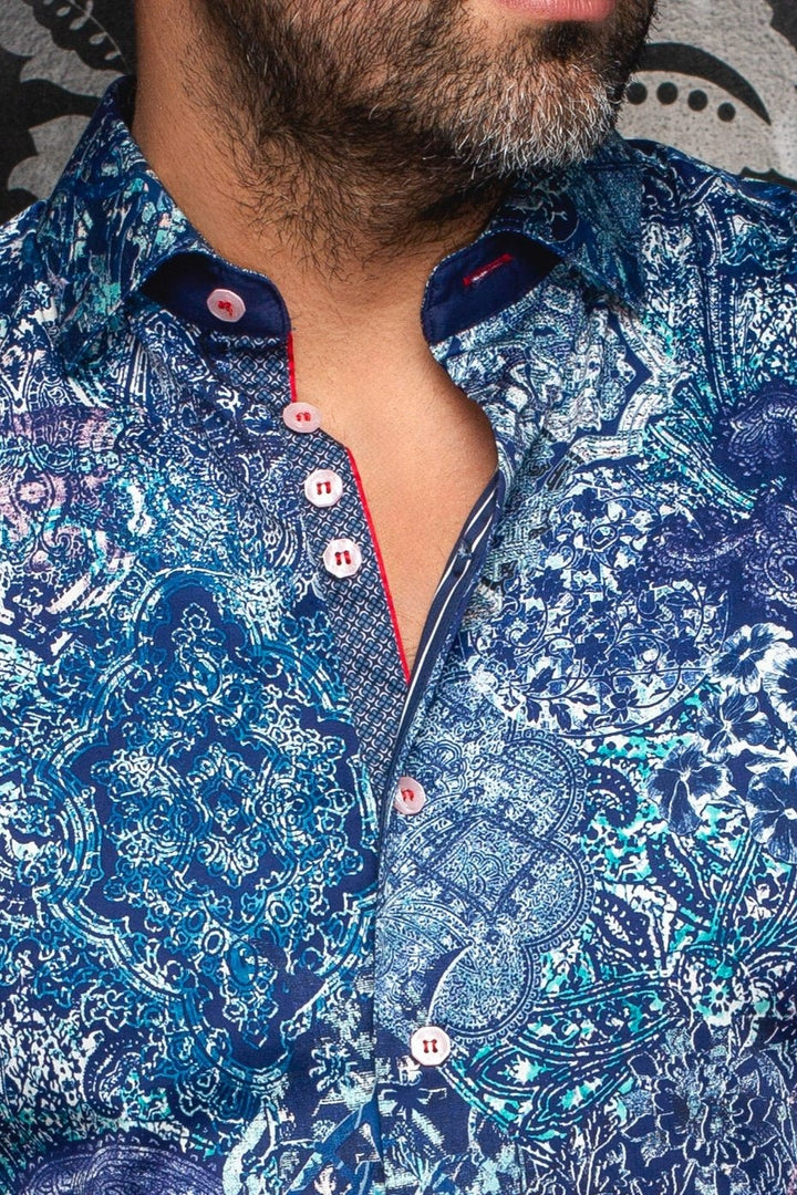 Au Noir Stretch Shirt | Indore Teal