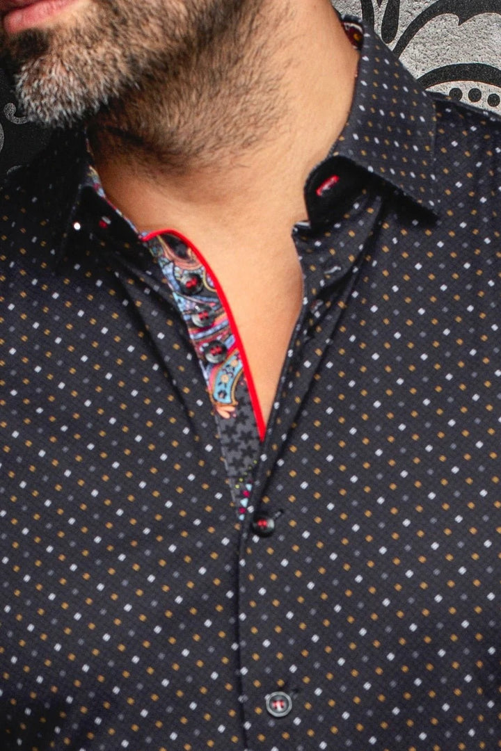 Au Noir Stretch Shirt | Optimus Black Gold