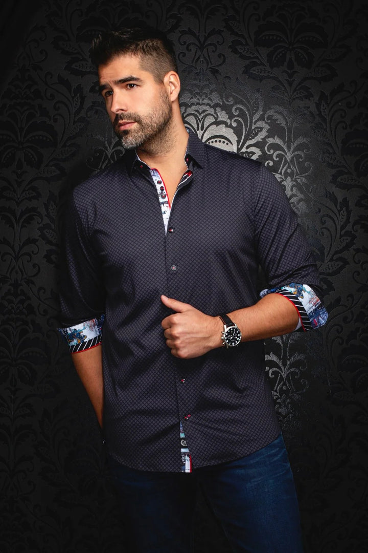Au Noir Stretch Shirt | Fiero Black