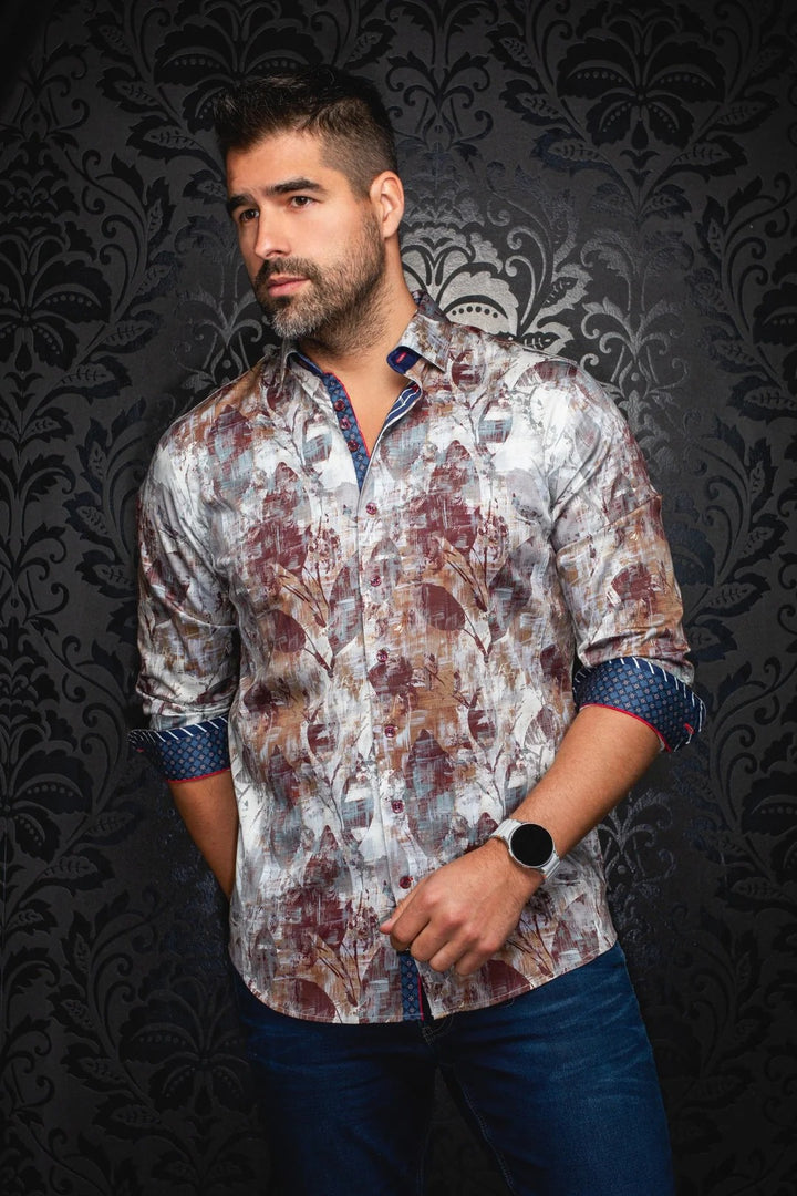 Au Noir Stretch Shirt | Jasper Tobacco