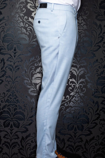 Au Noir Dressy Stretch Pant | Cody-Wesson Light Blue