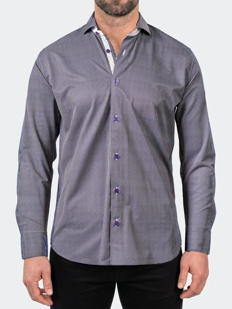Einstein Dress Shirt LS Stretch Unknown3256 Blue [Size M/3]