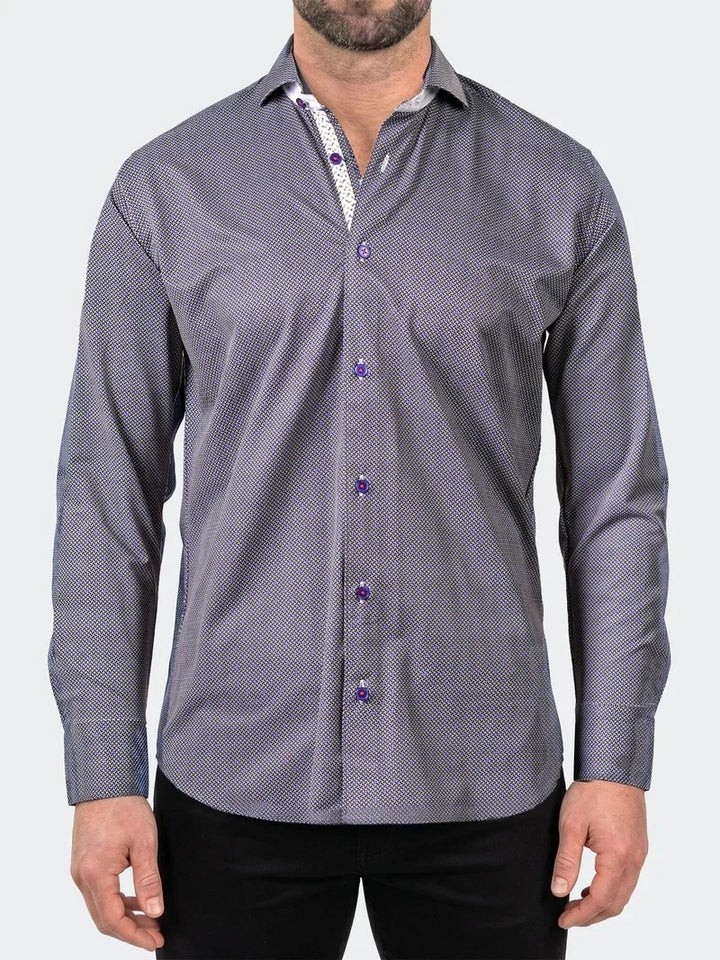 Einstein Dress Shirt LS Stretch Unknown3256 Blue [Size M/3]