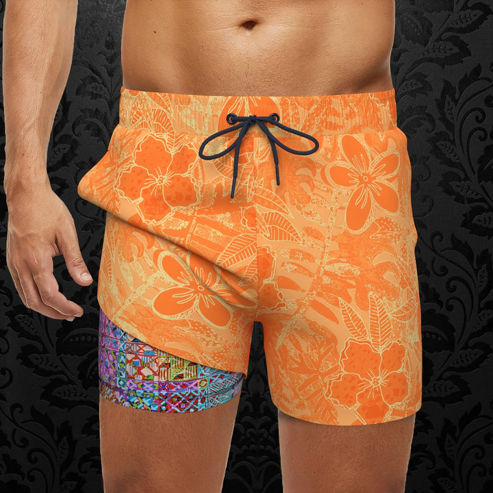 Au Noir Stretch Swimwear | Naber B Orange