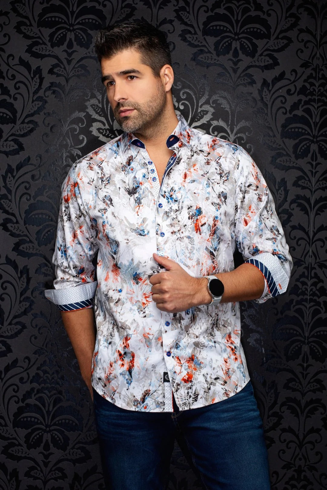 Au Noir Stretch Shirt | Cebu White