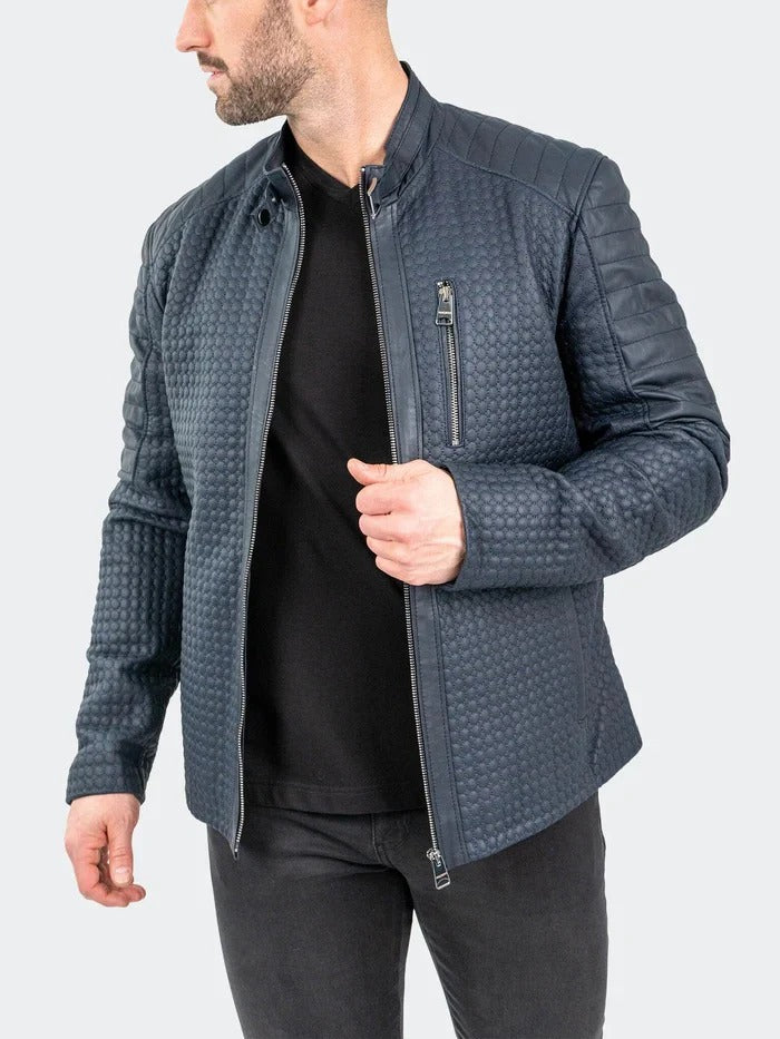 Leather Braille Navy [Size 2XL/6]