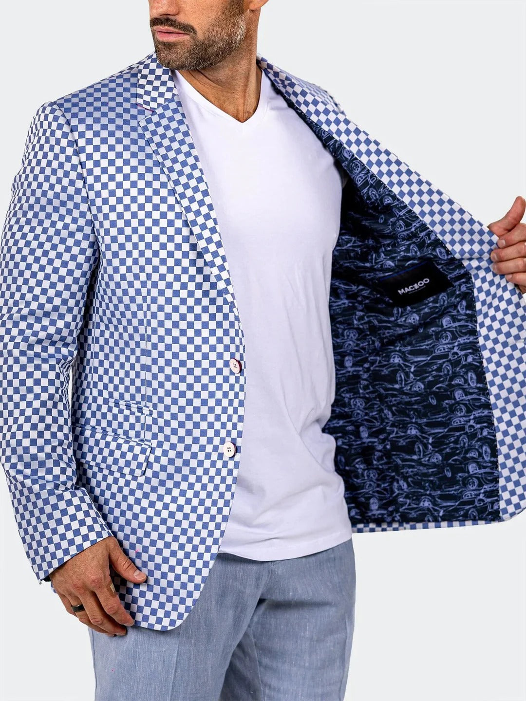 Maceoo Blazer Socrate Marthyr002 Blue  [Size 44]