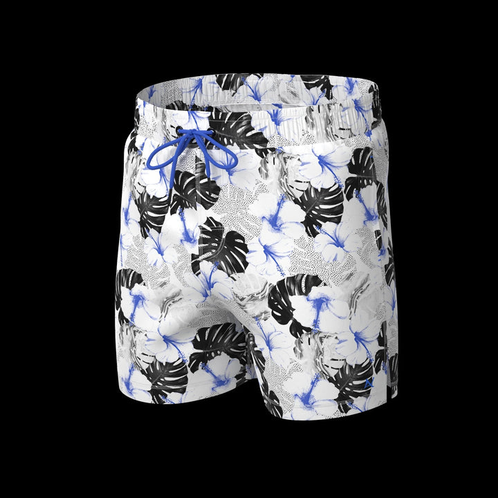 Au Noir Stretch Swimwear | Depatie White Blue