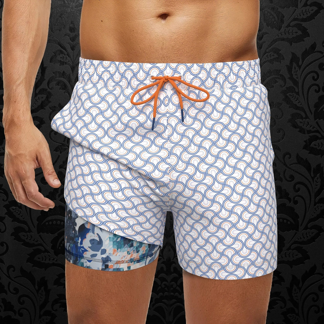 Au Noir Stretch Swimwear | Manaudou White Multi
