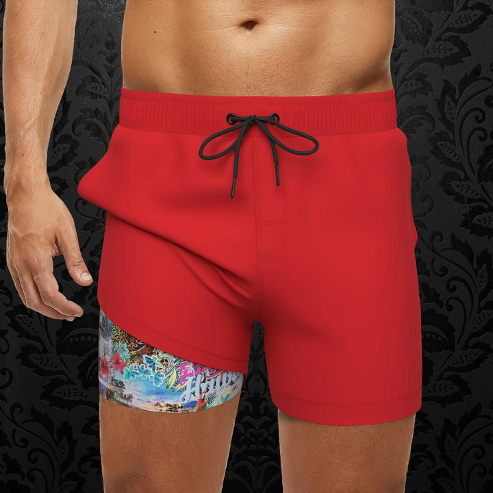 Au Noir Stretch Swimwear | Solida Red