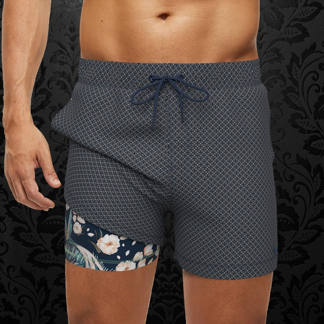 Au Noir Stretch Swimwear | Hunt Navy Tobacco