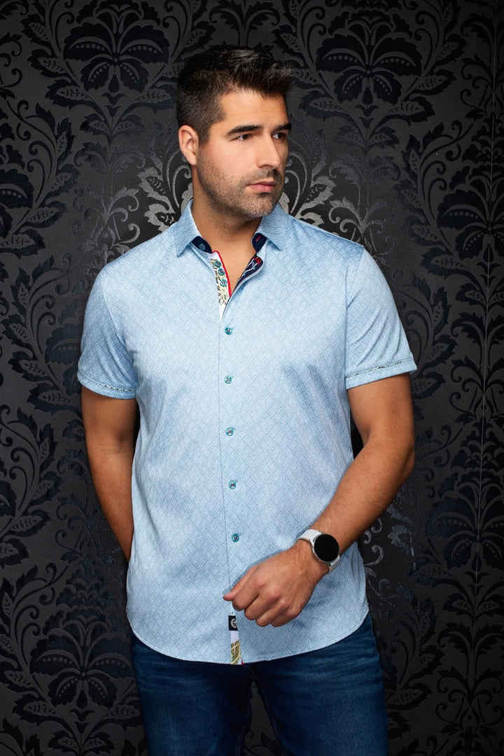 Au Noir Stretch Short Sleeve Shirt | Atacama Reef