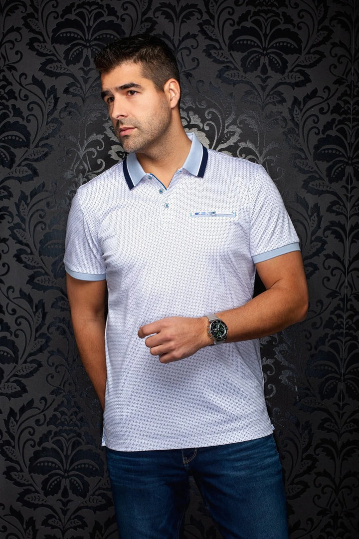 Au Noir Stretch Short-Sleeve Polo | Westbrook White