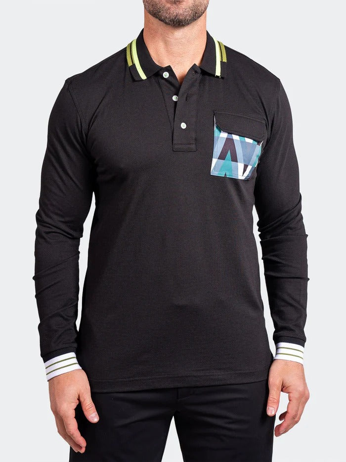 Maceoo Stretch Polos | Polo TipAscension0084 Black