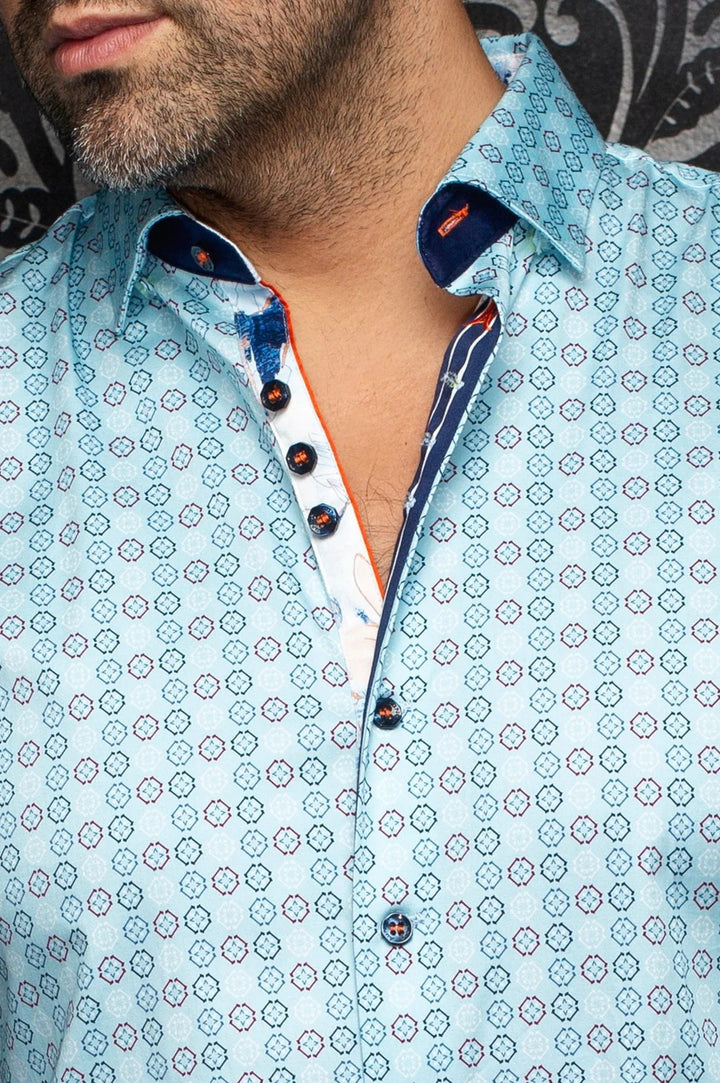 Au Noir Stretch Shirt | Skydale Blue