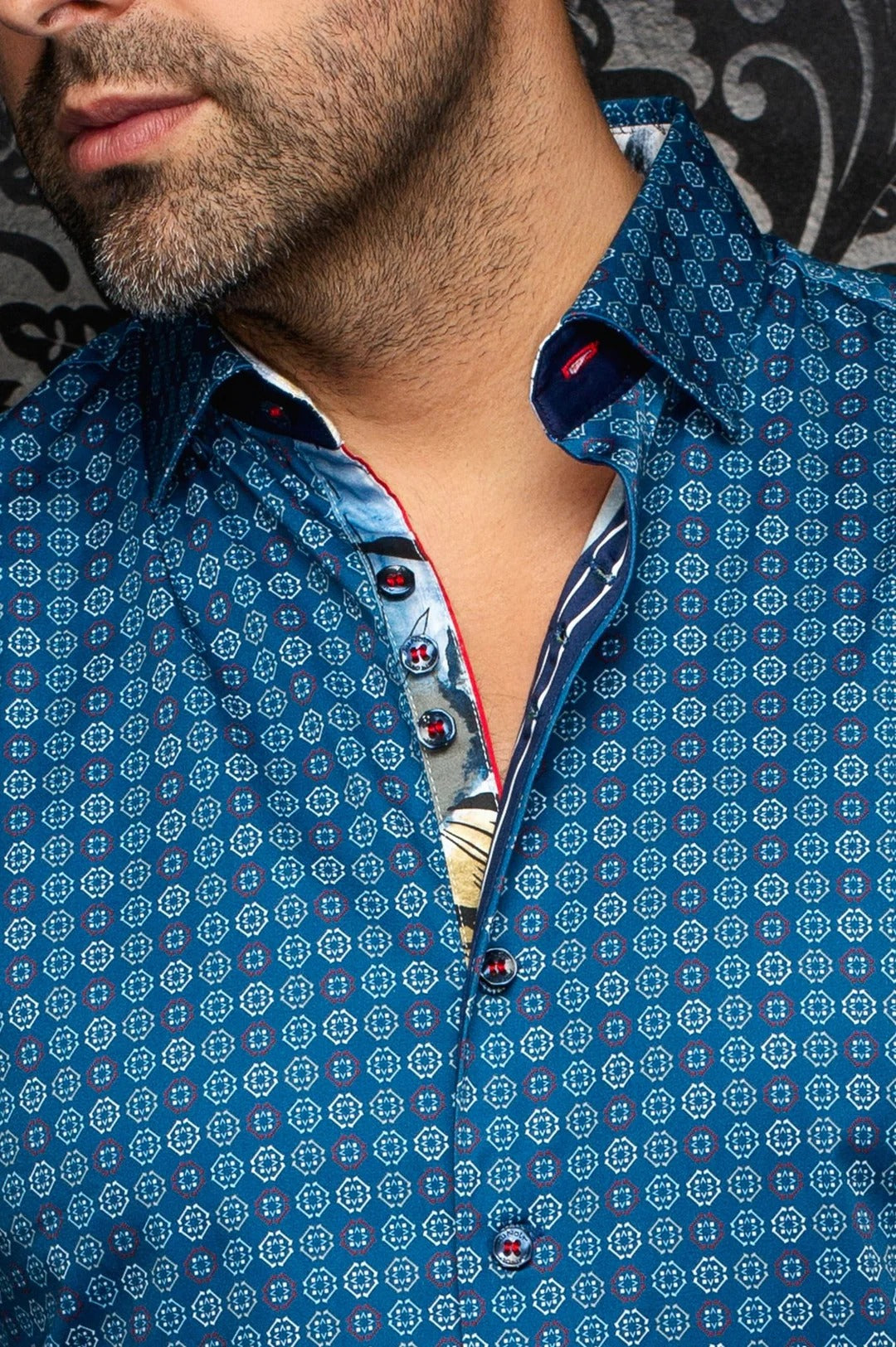 Au Noir Stretch Shirt | Skydale Deep Blue