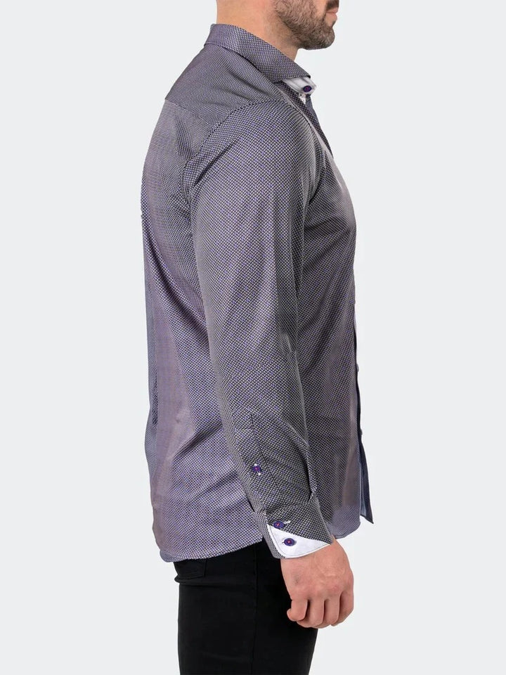 Einstein Dress Shirt LS Stretch Unknown3256 Blue [Size M/3]