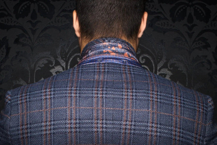 Blazer Century Plaid Navy  [Size 42/L]
