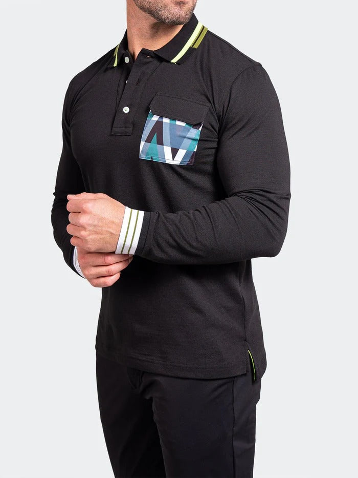 Maceoo Stretch Polos | Polo TipAscension0084 Black