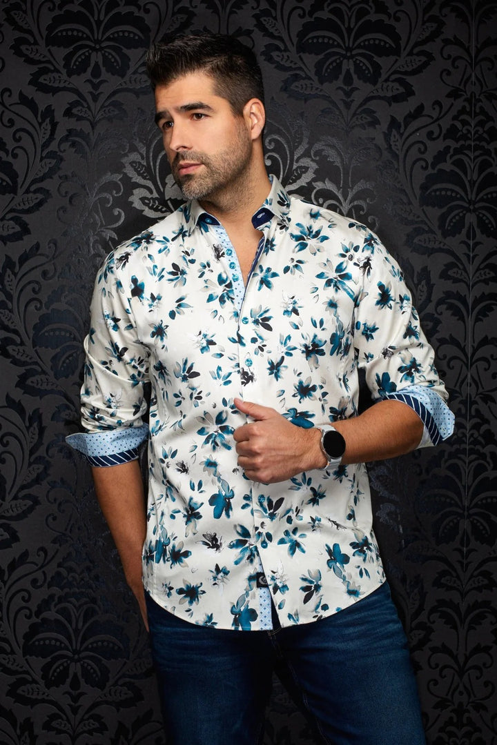 Au Noir Stretch Shirt | Amaro Beige