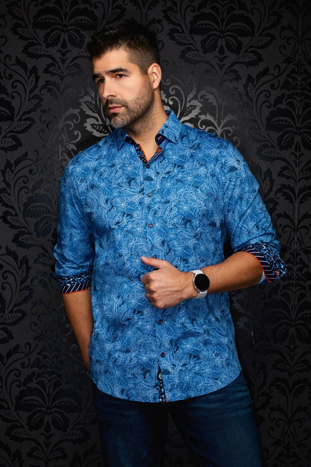 Au Noir Stretch Shirt | Mira Denim