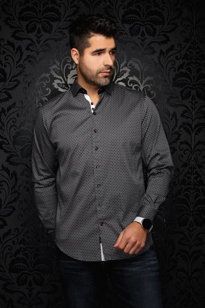 Au Noir Stretch Shirt | Sabah Black
