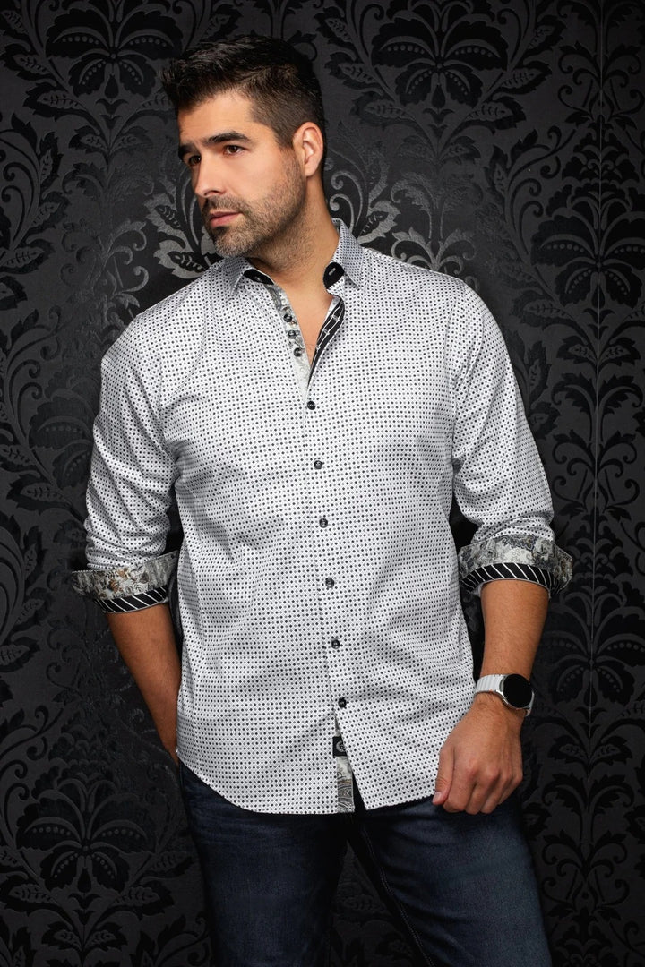 Au Noir Stretch Shirt | Sabah Gray