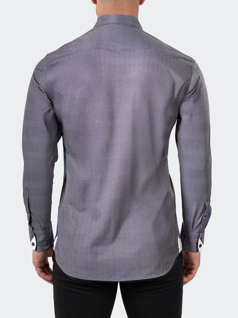 Einstein Dress Shirt LS Stretch Unknown3256 Blue [Size M/3]