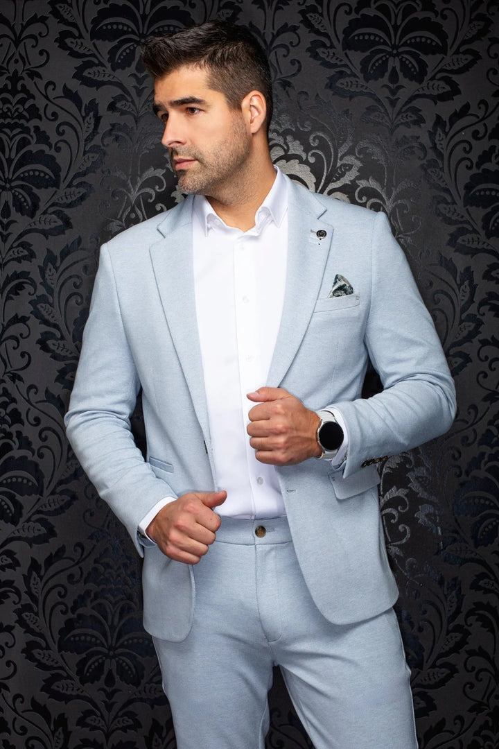 Au Noir Stretch Blazer | Kael Blue