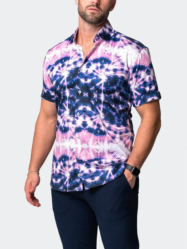 Short Sleeve Galileo TieDyeStars Bluei [Size 3XL/7]