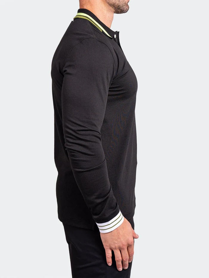Maceoo Stretch Polos | Polo TipAscension0084 Black