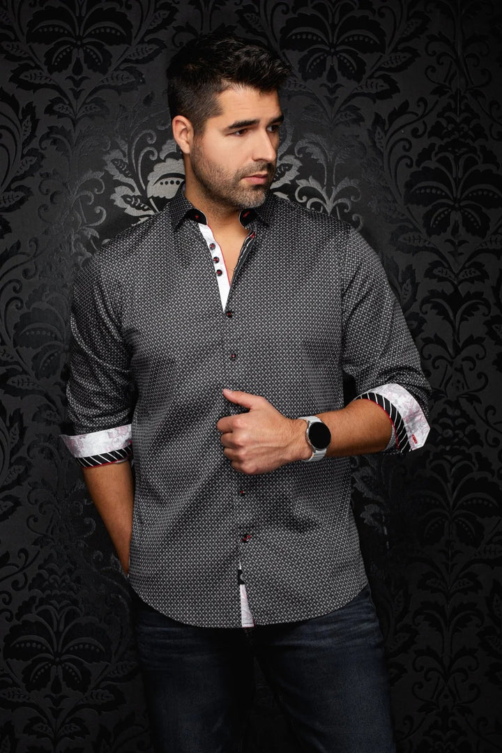 Au Noir Stretch Shirt | Sabah Black