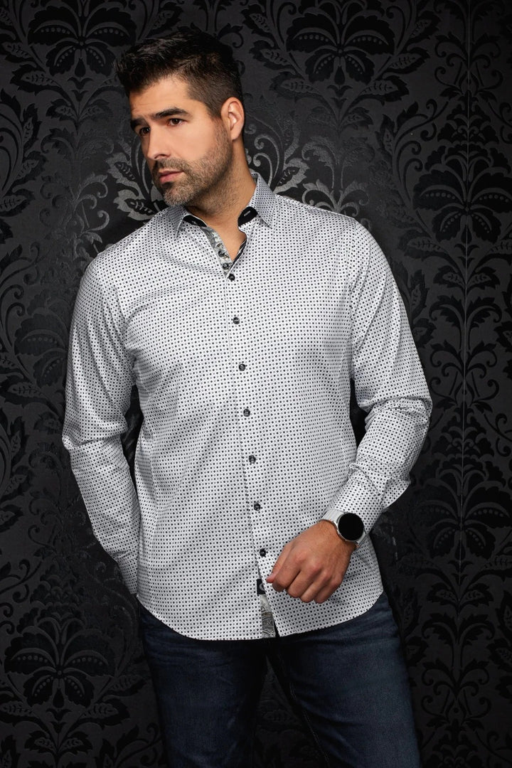 Au Noir Stretch Shirt | Sabah Gray