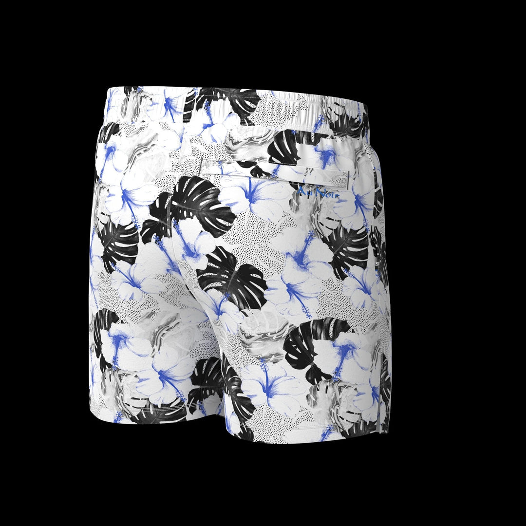 Au Noir Stretch Swimwear | Depatie White Blue
