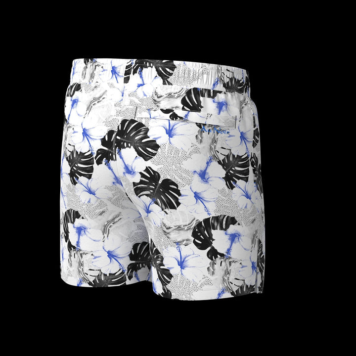 Au Noir Stretch Swimwear | Depatie White Blue