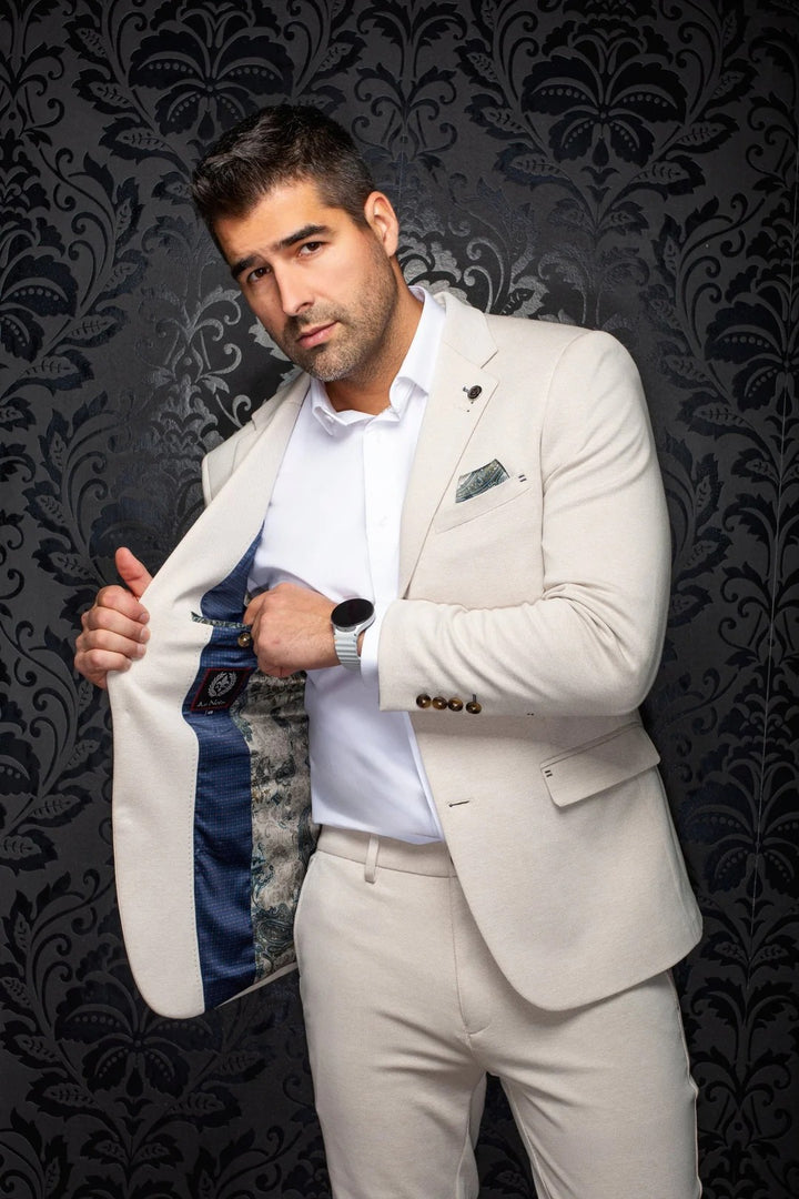 Au Noir Stretch Blazer | Kael Beige