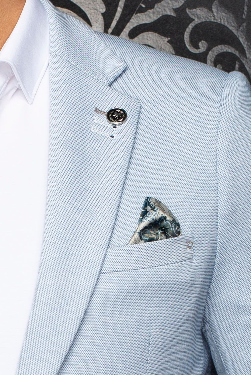 Au Noir Stretch Blazer | Kael Blue