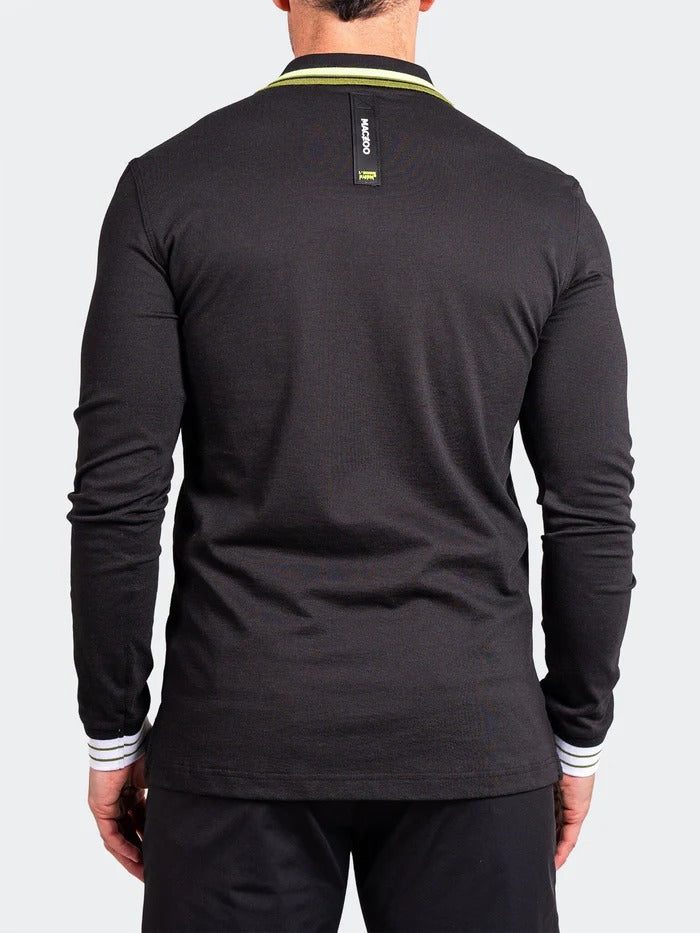 Maceoo Stretch Polos | Polo TipAscension0084 Black