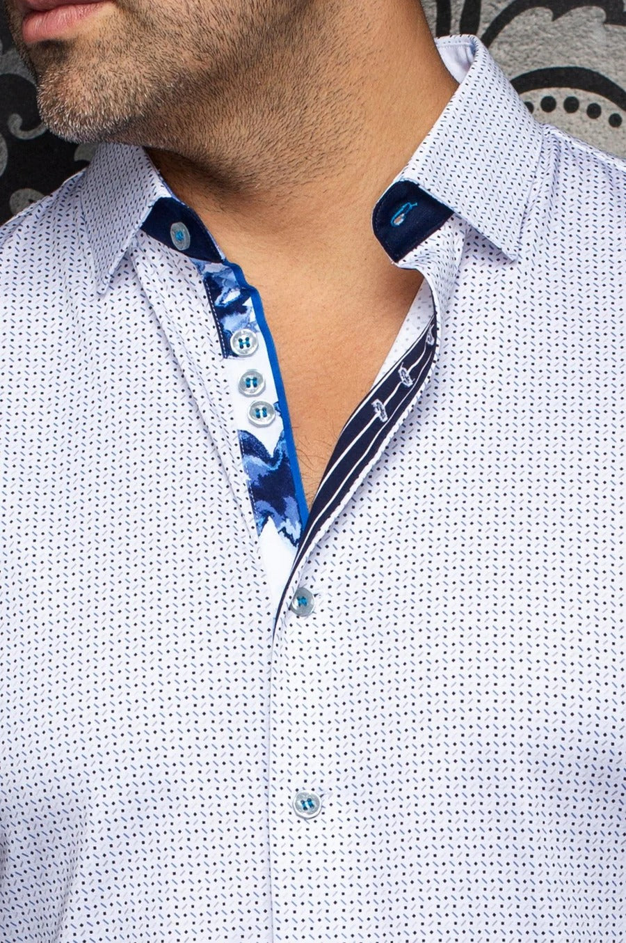 Au Noir Stretch Shirt | Stonehill White