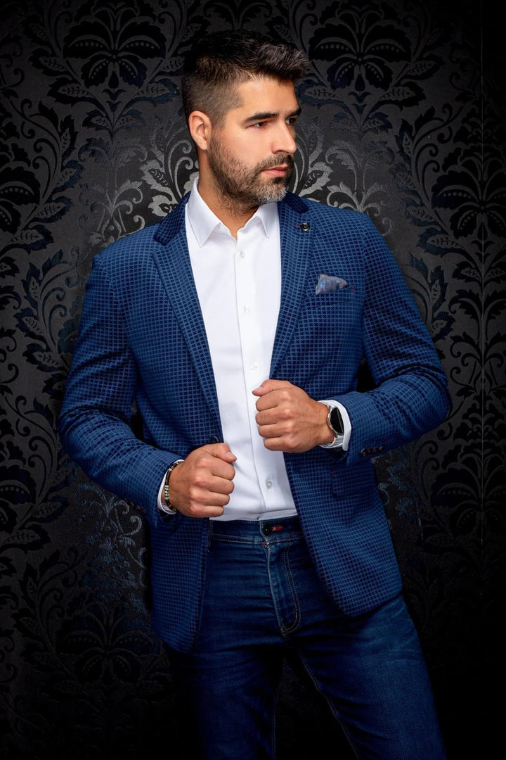 Au Noir Stretch Blazer | Blazer Hemsworth Navy