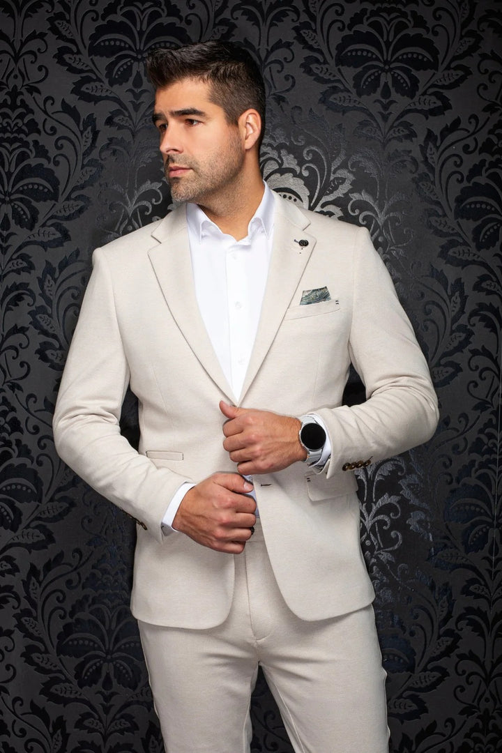 Au Noir Stretch Blazer | Kael Beige