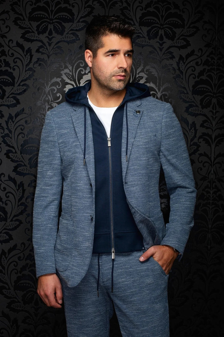 Au Noir Stretch Blazer | Noah Hood Navy