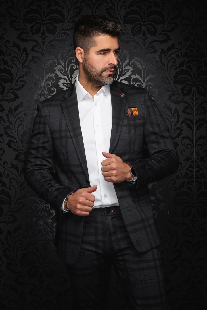 Au Noir Stretch Blazer | Veston Selleck Black