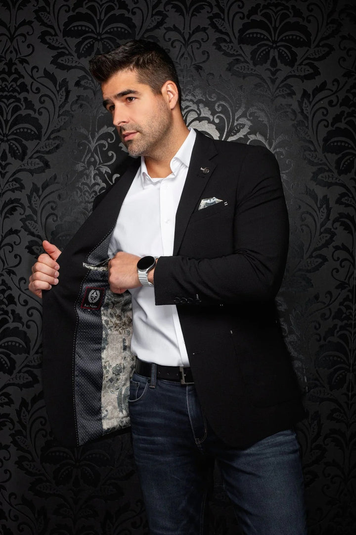 Au Noir Stretch Blazer | Troy Black