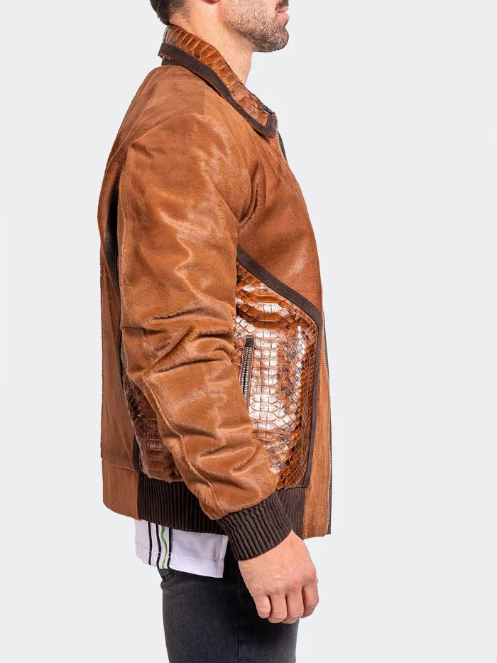 Maceoo Jacket | Leather Ascension0021 Orange
