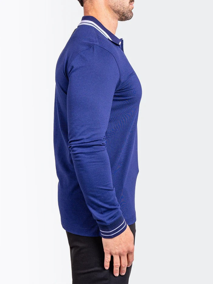Maceoo Stretch Polos | Polo TipAscension0080 Blue