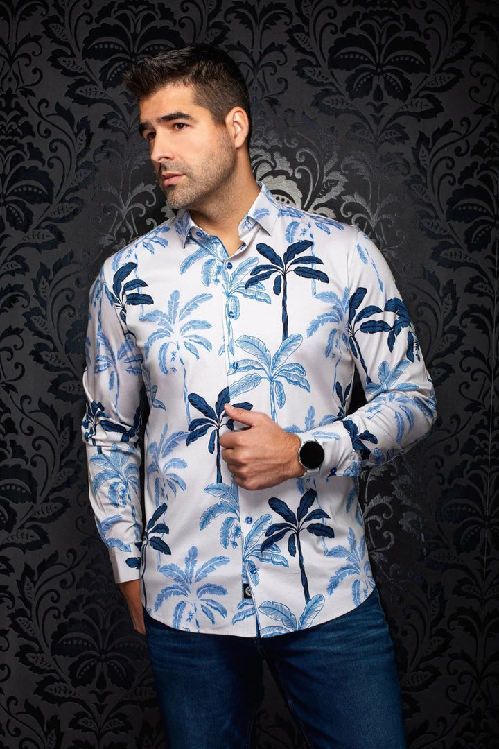 Au Noir Stretch Shirt | Palmwave Stone