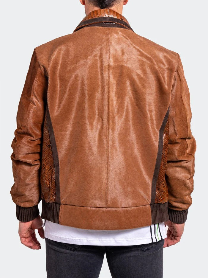 Maceoo Jacket | Leather Ascension0021 Orange